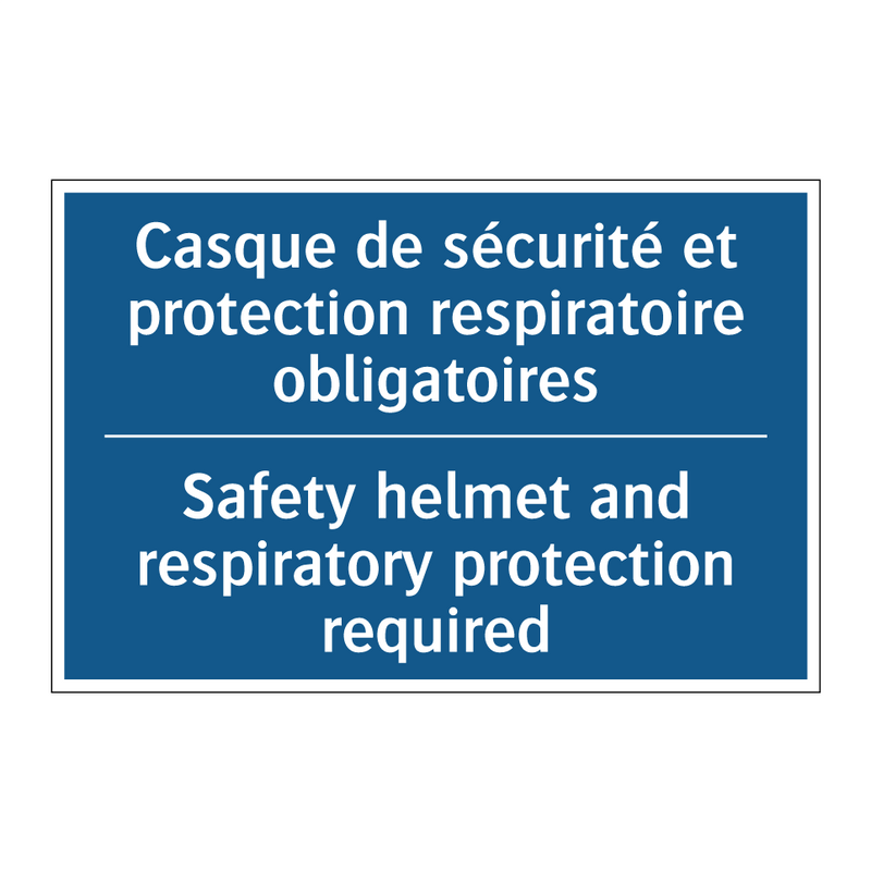 Casque de sécurité et protection  /.../ - Safety helmet and respiratory  /.../