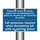 Protection contre les chutes requise  /.../ - Fall protection required when  /.../