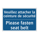Veuillez attacher la ceinture  /.../ - Please fasten seat belt
