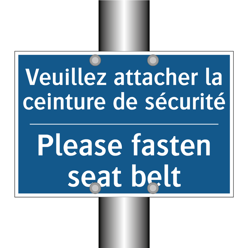 Veuillez attacher la ceinture  /.../ - Please fasten seat belt