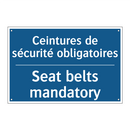 Ceintures de sécurité obligatoires /.../ - Seat belts mandatory