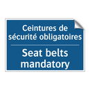 Ceintures de sécurité obligatoires /.../ - Seat belts mandatory