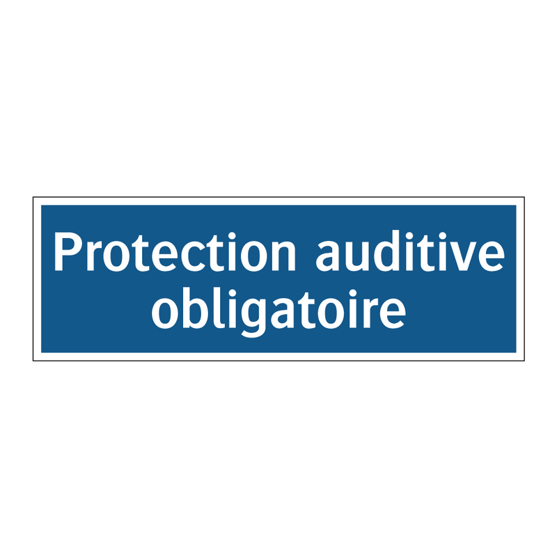 Protection auditive obligatoire.