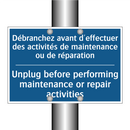Débranchez avant d'effectuer des  /.../ - Unplug before performing maintenance  /.../