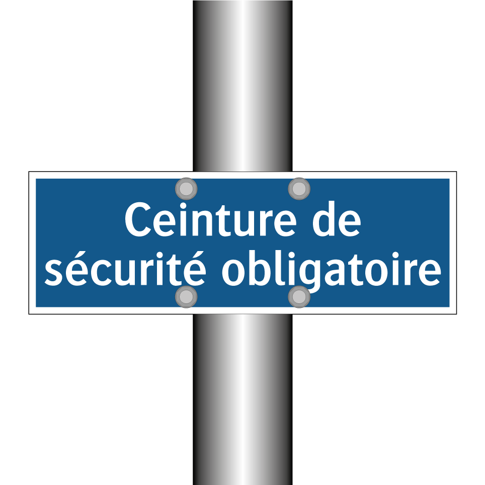 Ceinture de sécurité obligatoire