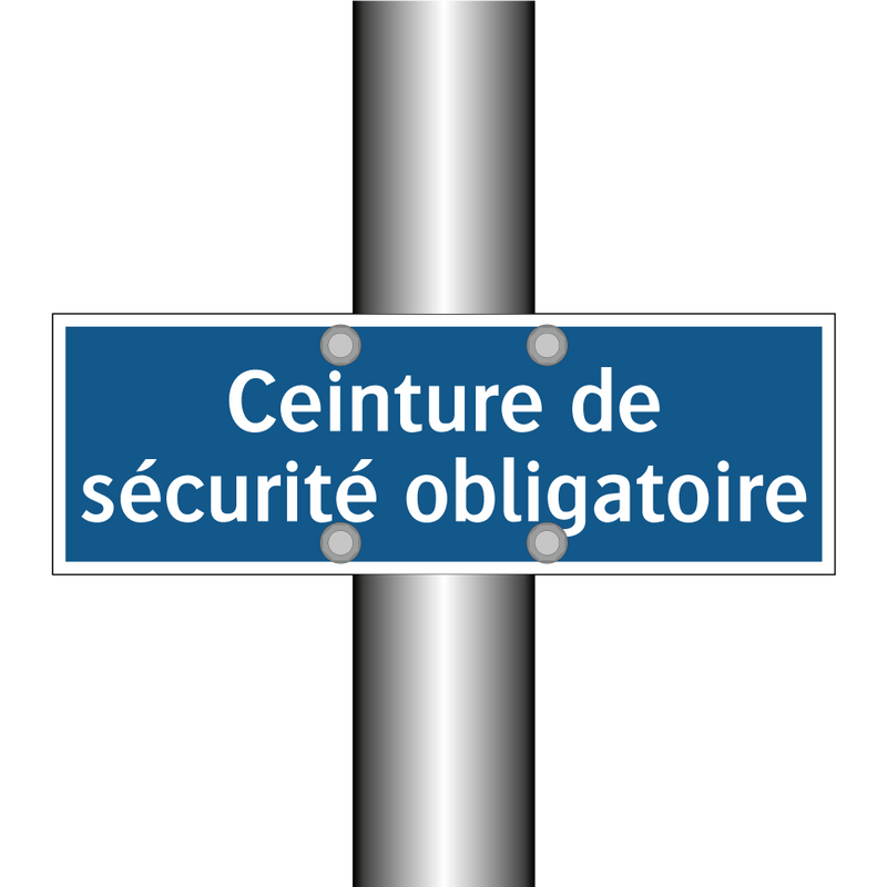 Ceinture de sécurité obligatoire
