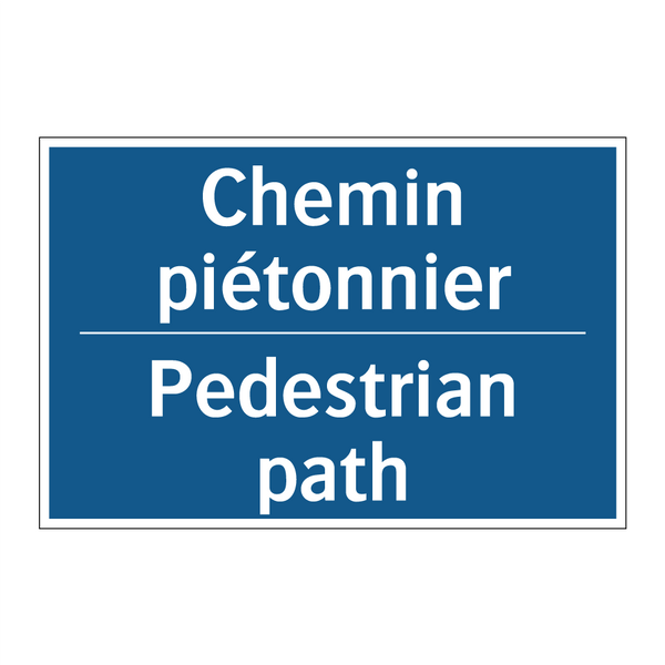 Chemin piétonnier - Pedestrian path