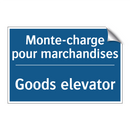 Monte-charge pour marchandises - Goods elevator