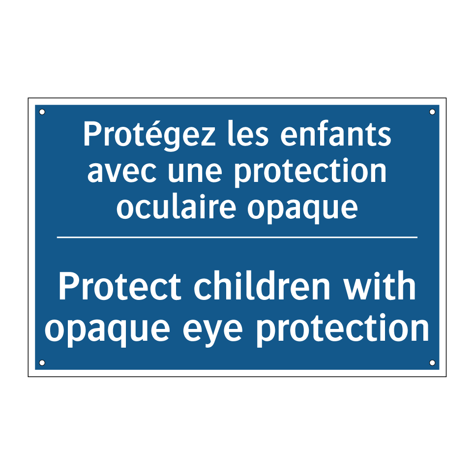Protégez les enfants avec une  /.../ - Protect children with opaque eye  /.../