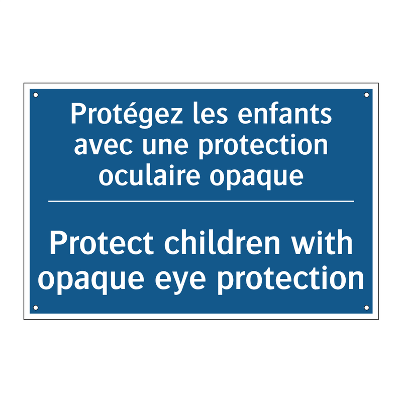 Protégez les enfants avec une  /.../ - Protect children with opaque eye  /.../