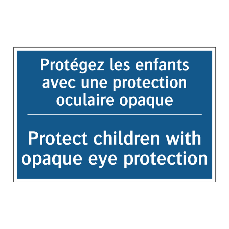 Protégez les enfants avec une  /.../ - Protect children with opaque eye  /.../