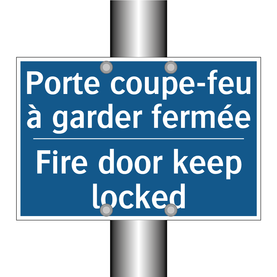 Porte coupe-feu à garder fermée /.../ - Fire door keep locked