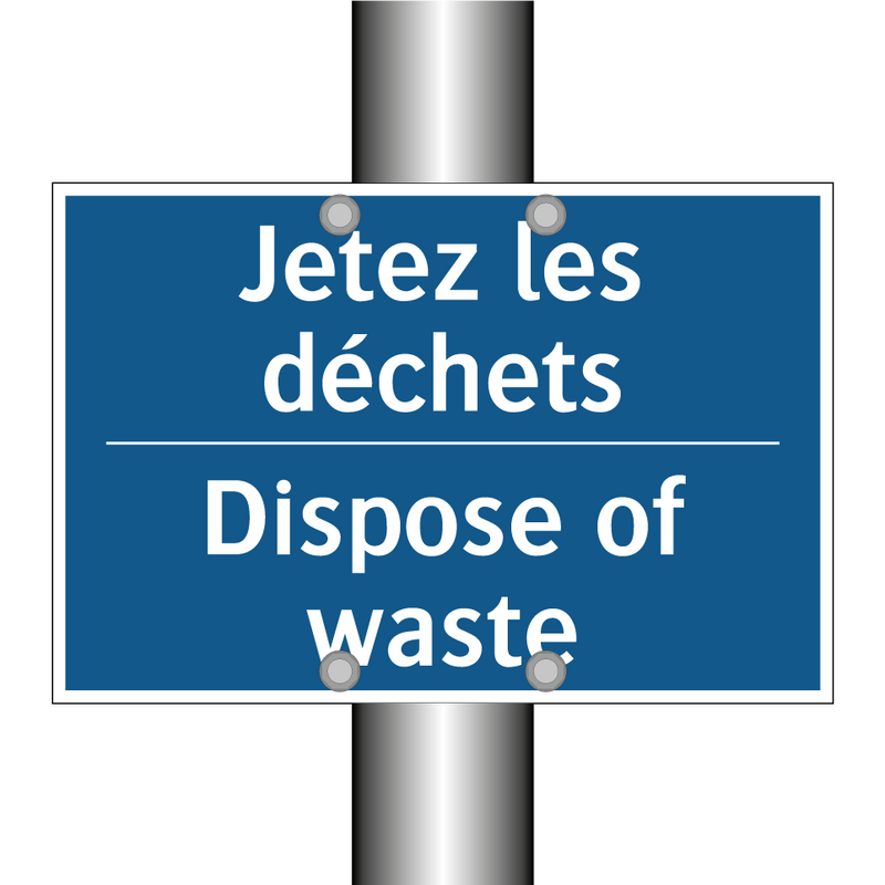 Jetez les déchets - Dispose of waste