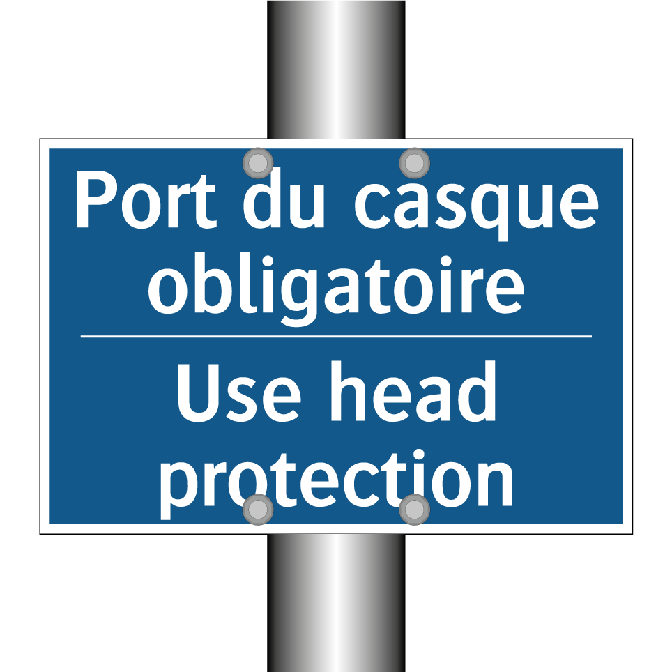 Port du casque obligatoire - Use head protection