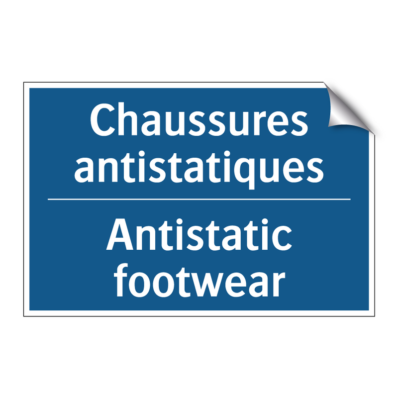 Chaussures antistatiques - Antistatic footwear