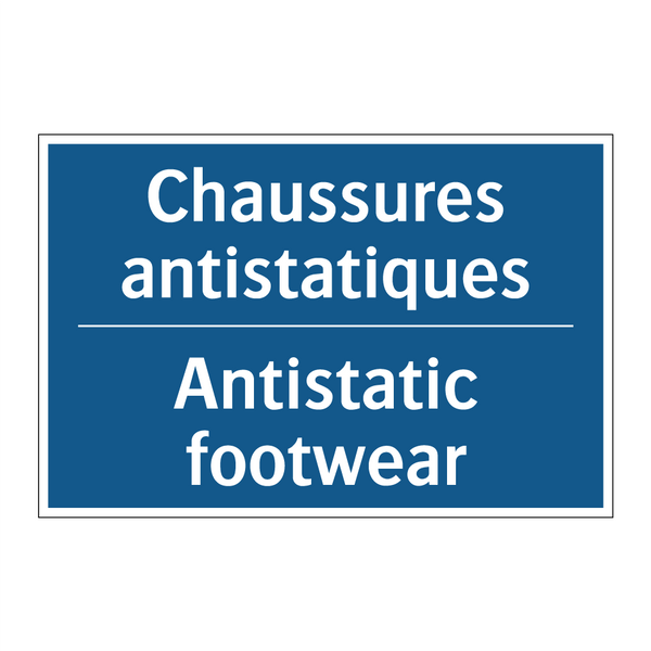Chaussures antistatiques - Antistatic footwear