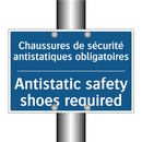 Chaussures de sécurité antistatiques  /.../ - Antistatic safety shoes required /.../