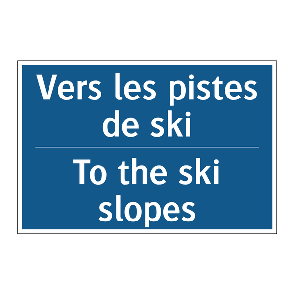 Vers les pistes de ski - To the ski slopes