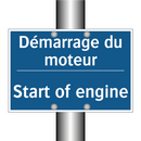 Démarrage du moteur - Start of engine