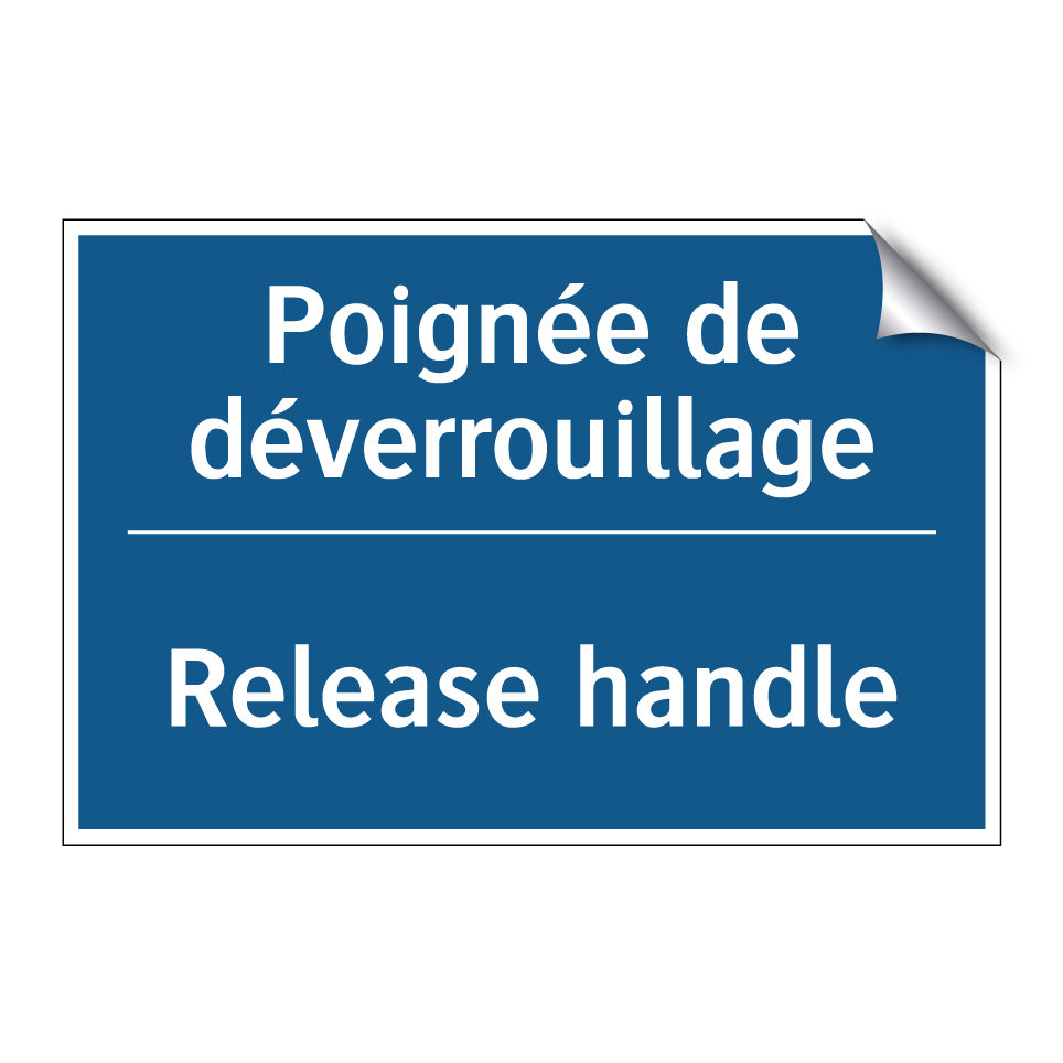 Poignée de déverrouillage - Release handle