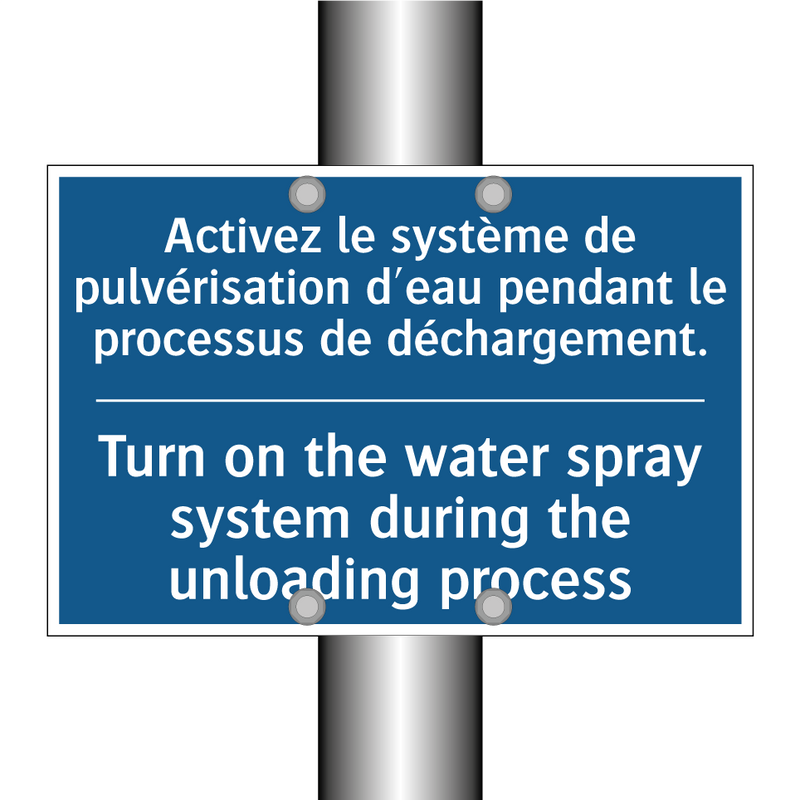 Activez le système de pulvérisation  /.../ - Turn on the water spray system  /.../