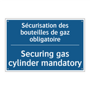 Sécurisation des bouteilles de  /.../ - Securing gas cylinder mandatory /.../