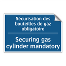 Sécurisation des bouteilles de  /.../ - Securing gas cylinder mandatory /.../