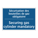 Sécurisation des bouteilles de  /.../ - Securing gas cylinder mandatory /.../