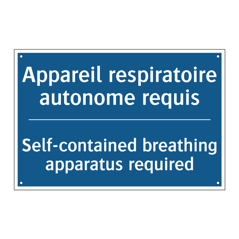 Appareil respiratoire autonome  /.../ - Self-contained breathing apparatus  /.../