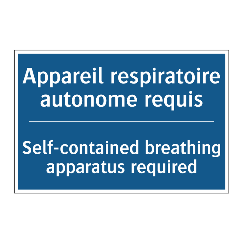Appareil respiratoire autonome  /.../ - Self-contained breathing apparatus  /.../