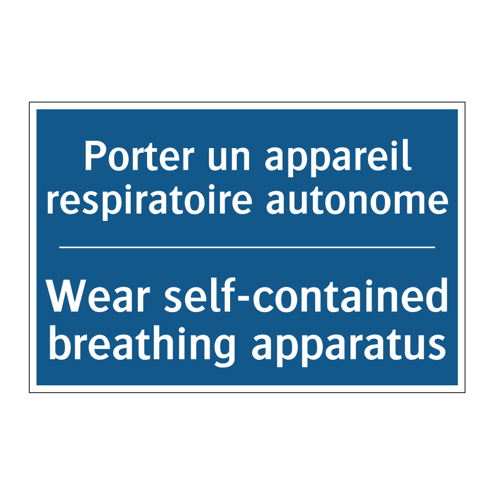 Porter un appareil respiratoire  /.../ - Wear self-contained breathing  /.../