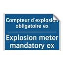 Compteur d'explosion obligatoire  /.../ - Explosion meter mandatory ex