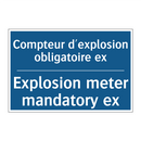 Compteur d'explosion obligatoire  /.../ - Explosion meter mandatory ex