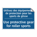 Utilisez des équipements de protection  /.../ - Use protective gear for roller  /.../