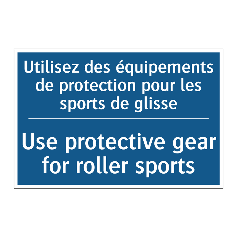 Utilisez des équipements de protection  /.../ - Use protective gear for roller  /.../