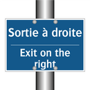 Sortie à droite - Exit on the right