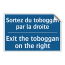 Sortez du toboggan par la droite /.../ - Exit the toboggan on the right