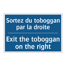 Sortez du toboggan par la droite /.../ - Exit the toboggan on the right