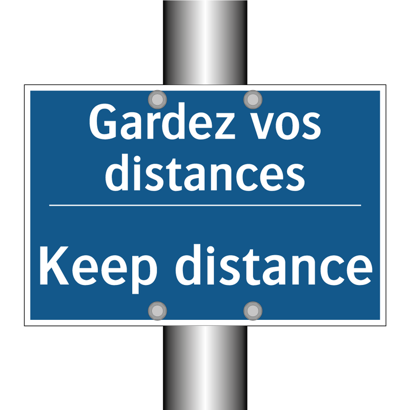 Gardez vos distances - Keep distance