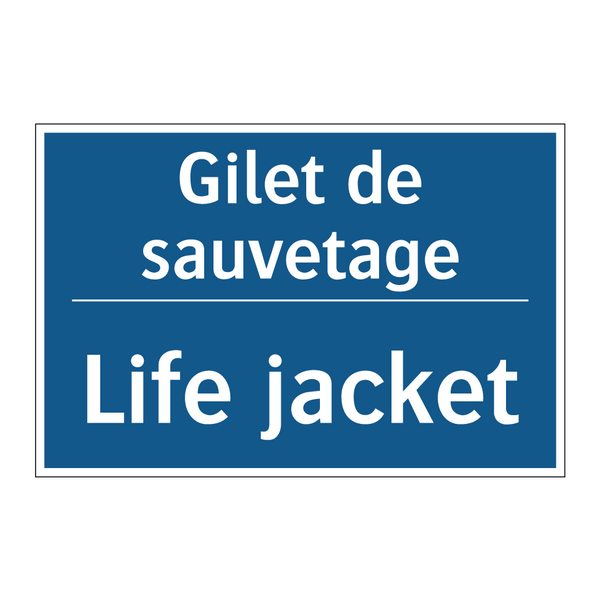 Gilet de sauvetage - Life jacket