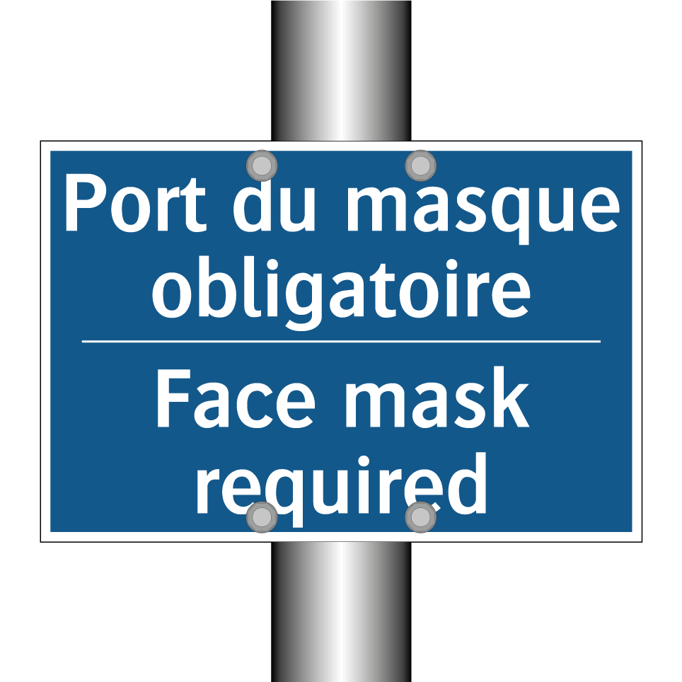 Port du masque obligatoire - Face mask required