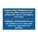SURVEILLANCE PARENTALE Accès pour  /.../ - PARENTAL SUPERVISION Access for  /.../