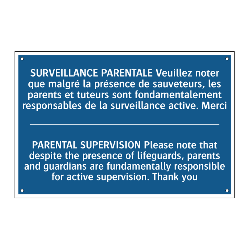 SURVEILLANCE PARENTALE Veuillez  /.../ - PARENTAL SUPERVISION Please note  /.../