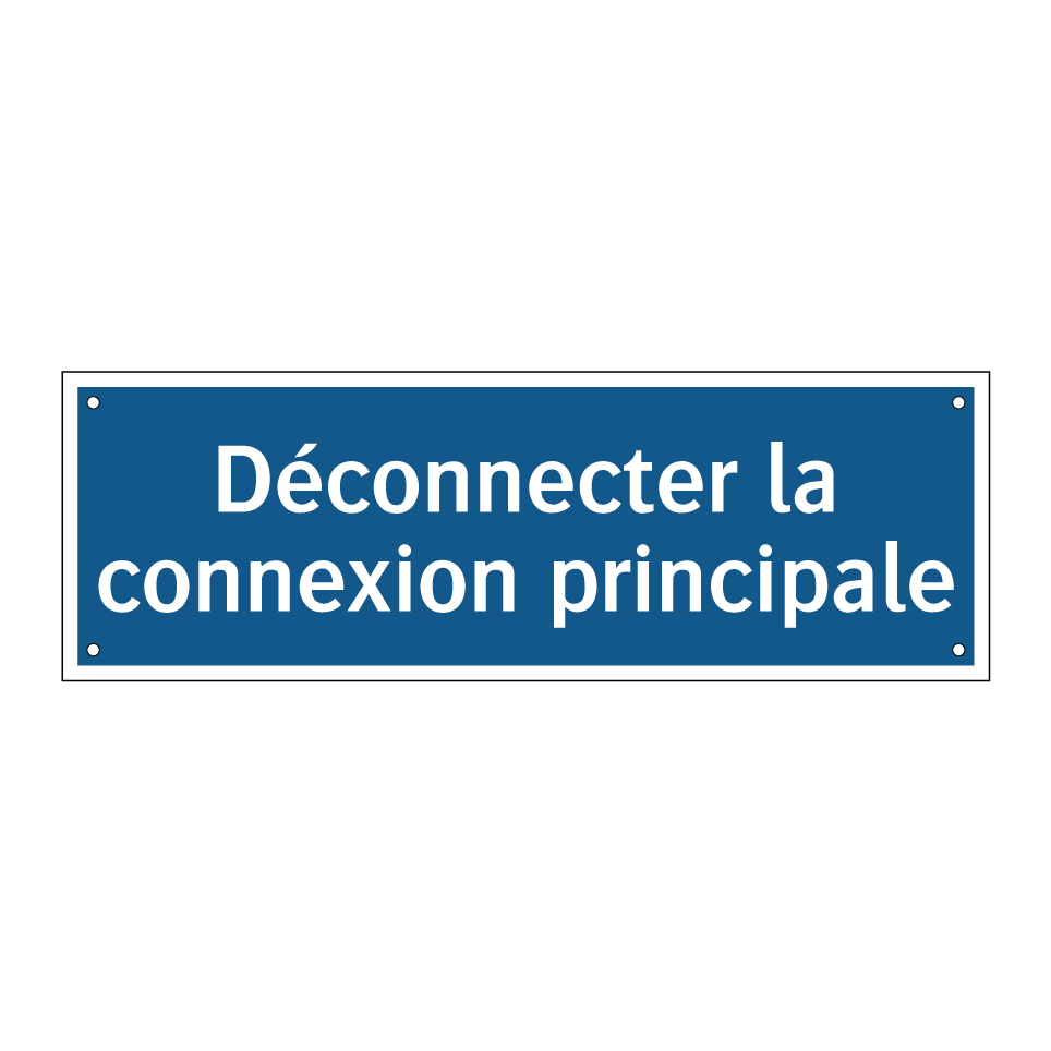 Déconnecter la connexion principale