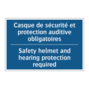 Casque de sécurité et protection  /.../ - Safety helmet and hearing protection  /.../