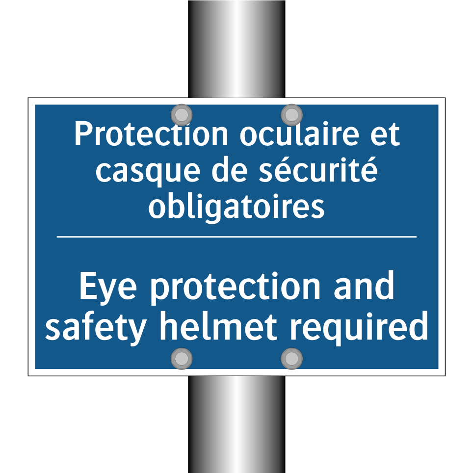 Protection oculaire et casque  /.../ - Eye protection and safety helmet  /.../