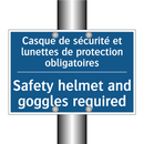 Casque de sécurité et lunettes  /.../ - Safety helmet and goggles required /.../