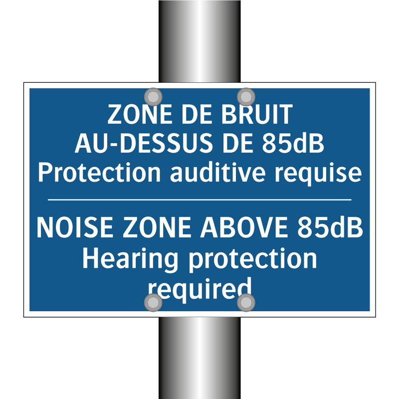 ZONE DE BRUIT AU-DESSUS DE 85dB  /.../ - NOISE ZONE ABOVE 85dB Hearing  /.../