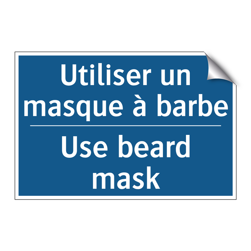 Utiliser un masque à barbe - Use beard mask