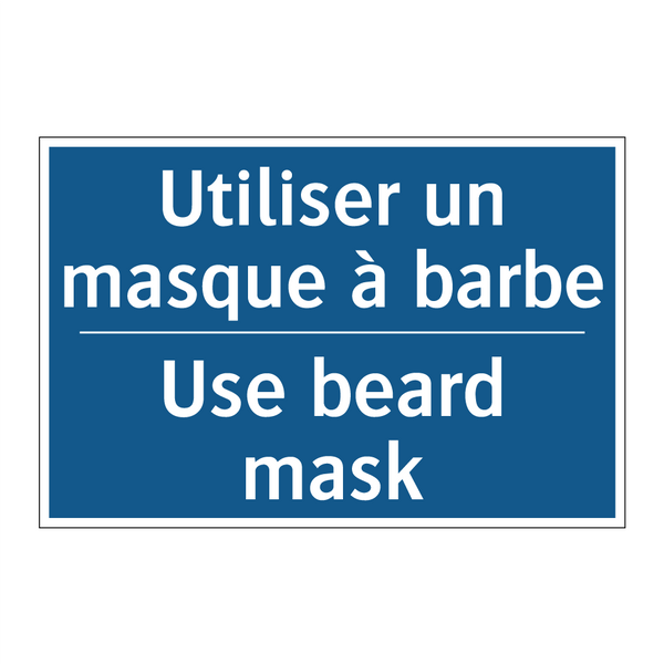 Utiliser un masque à barbe - Use beard mask